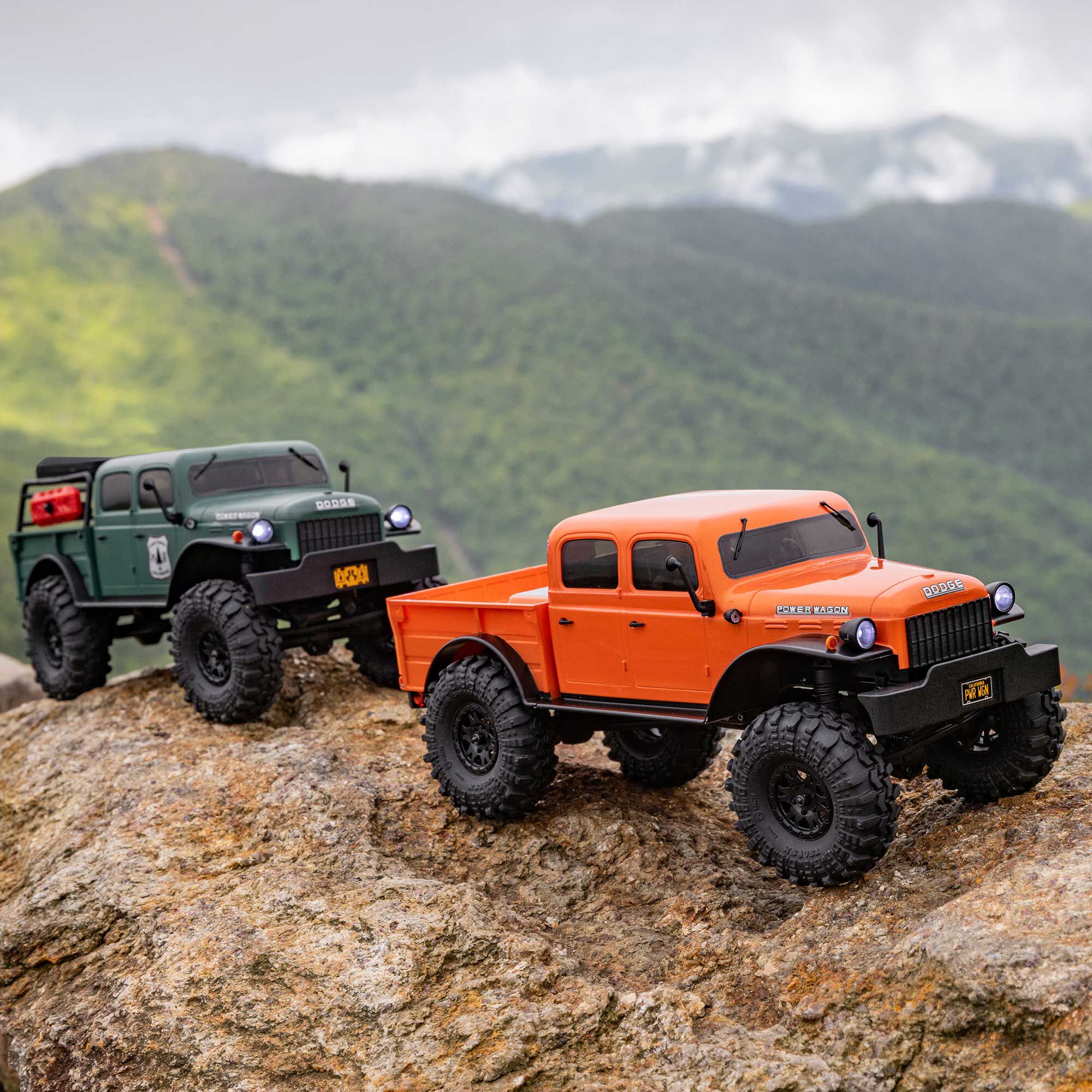 1/24 SCX24 Dodge Power Wagon 4X4 Rock Crawler Brushed RTR | Axial