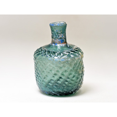 ローマングラス 青緑色 ガラス製品 独特な形状 ローマングラス 青緑色