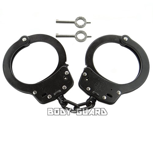 スミス アンド ウェッソン手錠 M100-1 ブラック(ガンブルー)【防犯