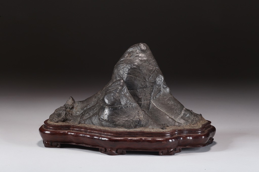 和歌山古谷石】自然石 盆石 鑑賞石 置物 天然石 原石 滝 和歌山古谷石