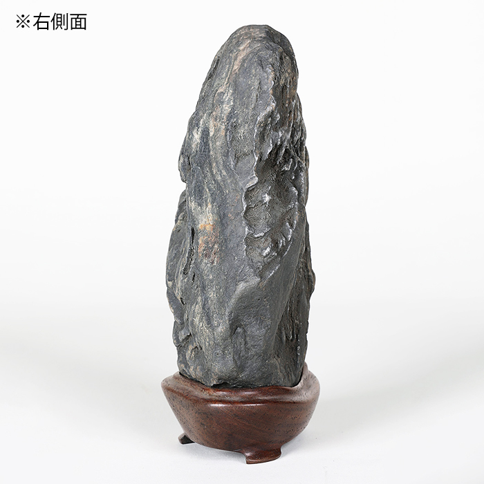 信濃美術石博物館】水石 盆栽 骨董 千仏石 上部ウブ 横26.5×高