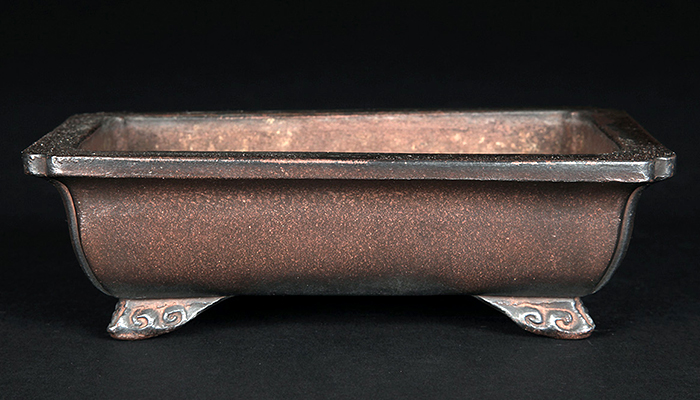 subarujp2005 紫泥 蟹刻 小さな植木鉢 盆栽鉢 M R8812 subarujp2005 紫