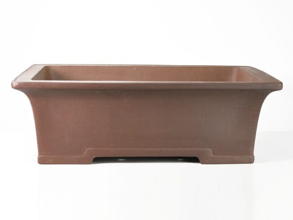 角盆栽鉢 盆栽小鉢：美芸（常滑）六角鬼面足面付鉢 21.5cm*資材 : 遊恵盆栽