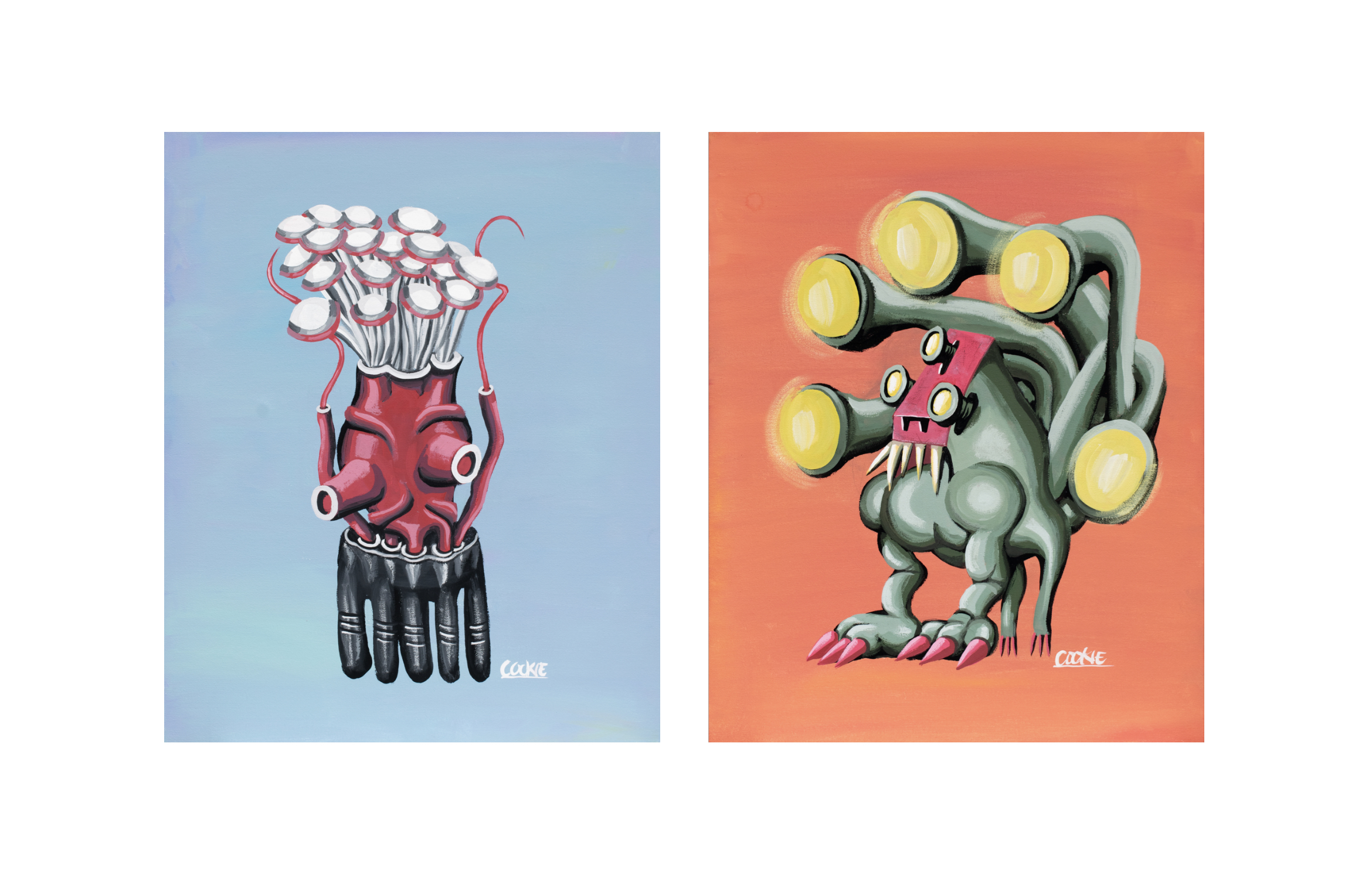 COOKIE SOLO EXHIBITION Vol.3 'SPIKY PUNKS' 【COOKIE（野性爆弾 くっ