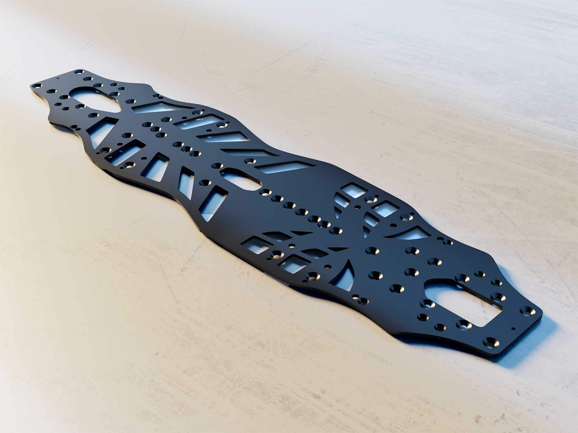 Spring Steel Chassis “BLACK EDITION” for AXON TC10/3 & TC10/4