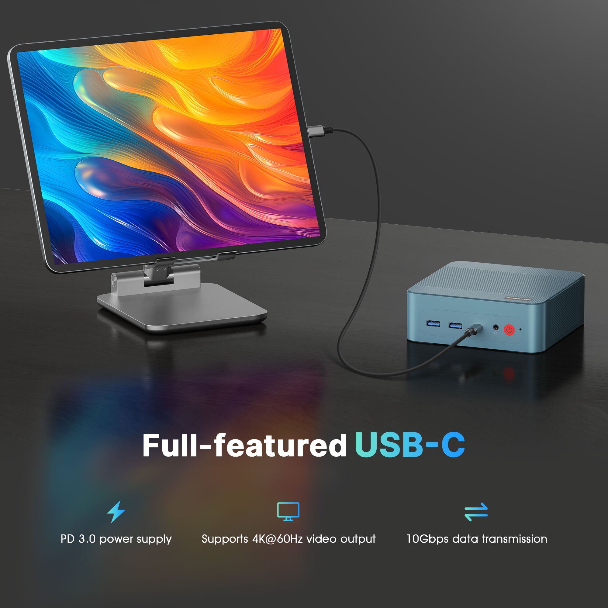 BOSGAME Office Mini PC P2 Lite, Powered by Intel Core-i5 12600H 32GB D