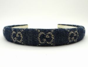 GUCCI グッチ 652835 GG デニム ヘアバンド カチューシャ ヘア