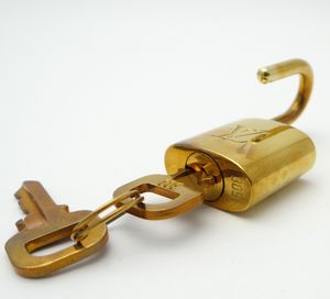 AA827 ルイヴィトン ダイヤル式 パドロック 鍵 南京錠 カデナ 超美品