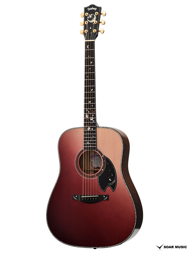 Head Wayアコースティックギター グラデーションレッド