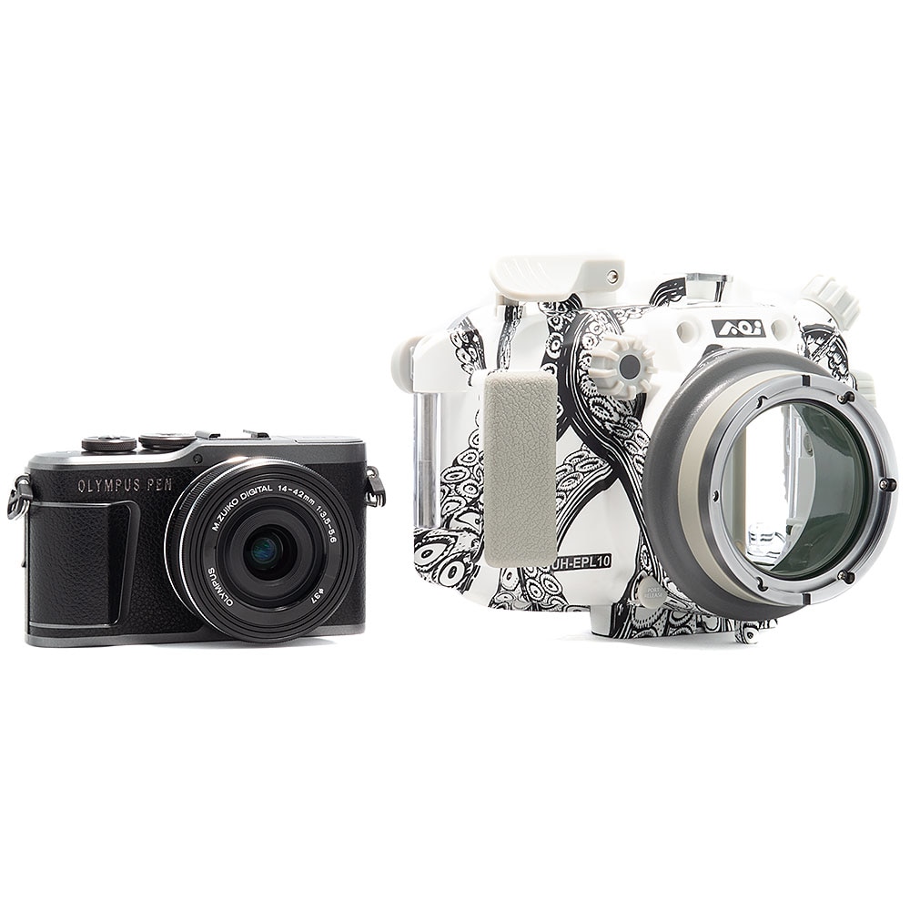 Olympus PEN E-PL10 Camera & 14-42mm EZ Lens Kit with Backscatter