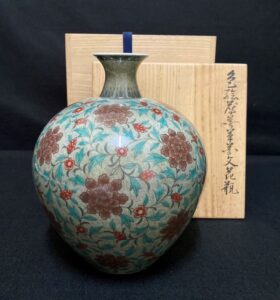 肥前有田 人間国宝 今泉今右衛門 香合 肥前有田 人間国宝 今泉今右衛門