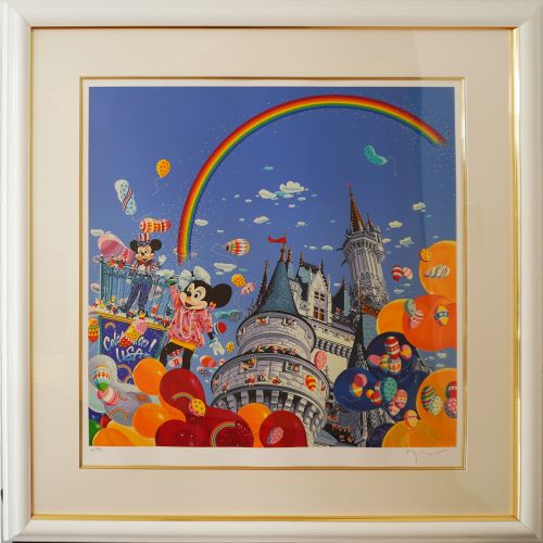 額縁☆ヒロヤマガタ（山形博導）☆ガゼボ☆代表的なヤマガタブルー