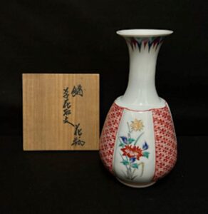 福島武山「赤絵鳳凰文 九谷佐野窯花瓶」の買取実績｜長野県長野市 花入