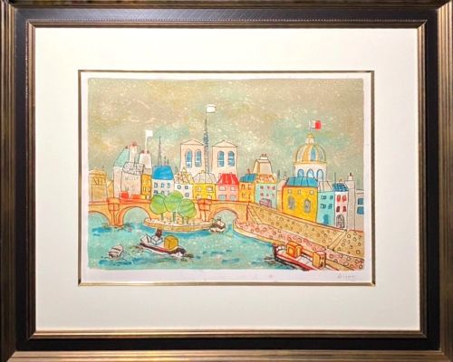 ポール・アイズピリ、風景（Ⅰ）、希少画集画、新品額付 2025年最新