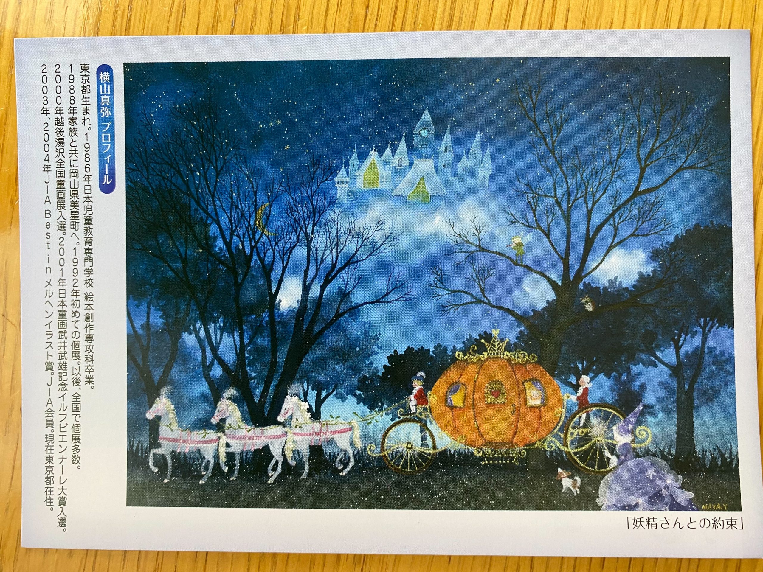 横山真弥 夢の中のお散歩 アクリル原画 横山真弥 夢の中の