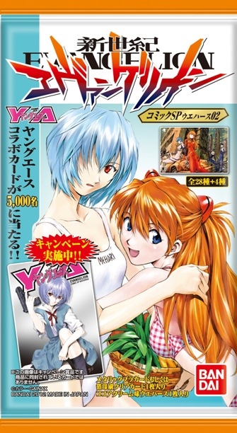 エヴァンゲリオン ウエハース カード ヤングエース 綾波レイ アスカ