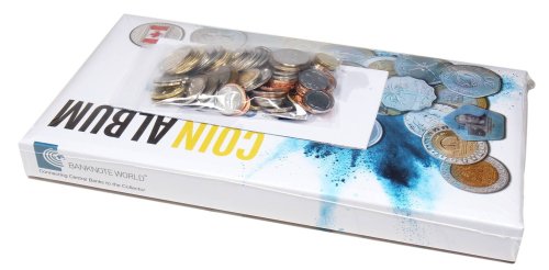 Banknote World Coin Collecting Album w/ 100 Pieces Coin Set, 180