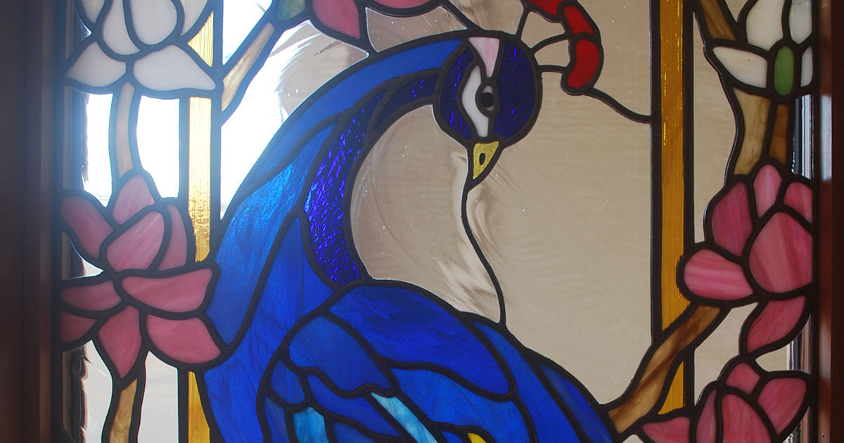 激レア 人気】グラスマスターズ ステンドグラス 孔雀 ルイス C