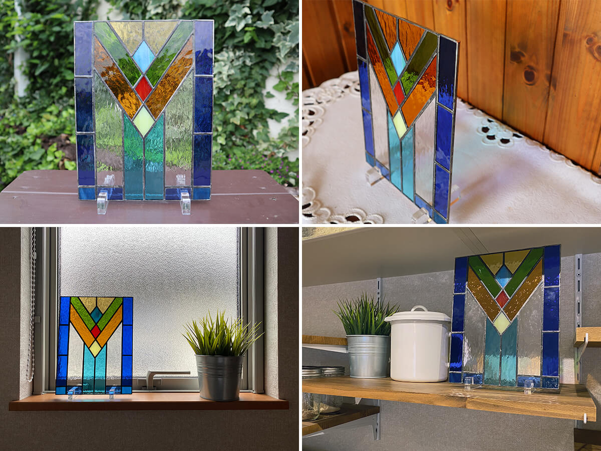 ステンドグラス制作キット／アメリカンスタイル＜初級＞＋工具セット