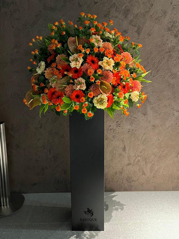 フラワースタンド サルサ120cm ブラック大型・花スタンド 通販 - は