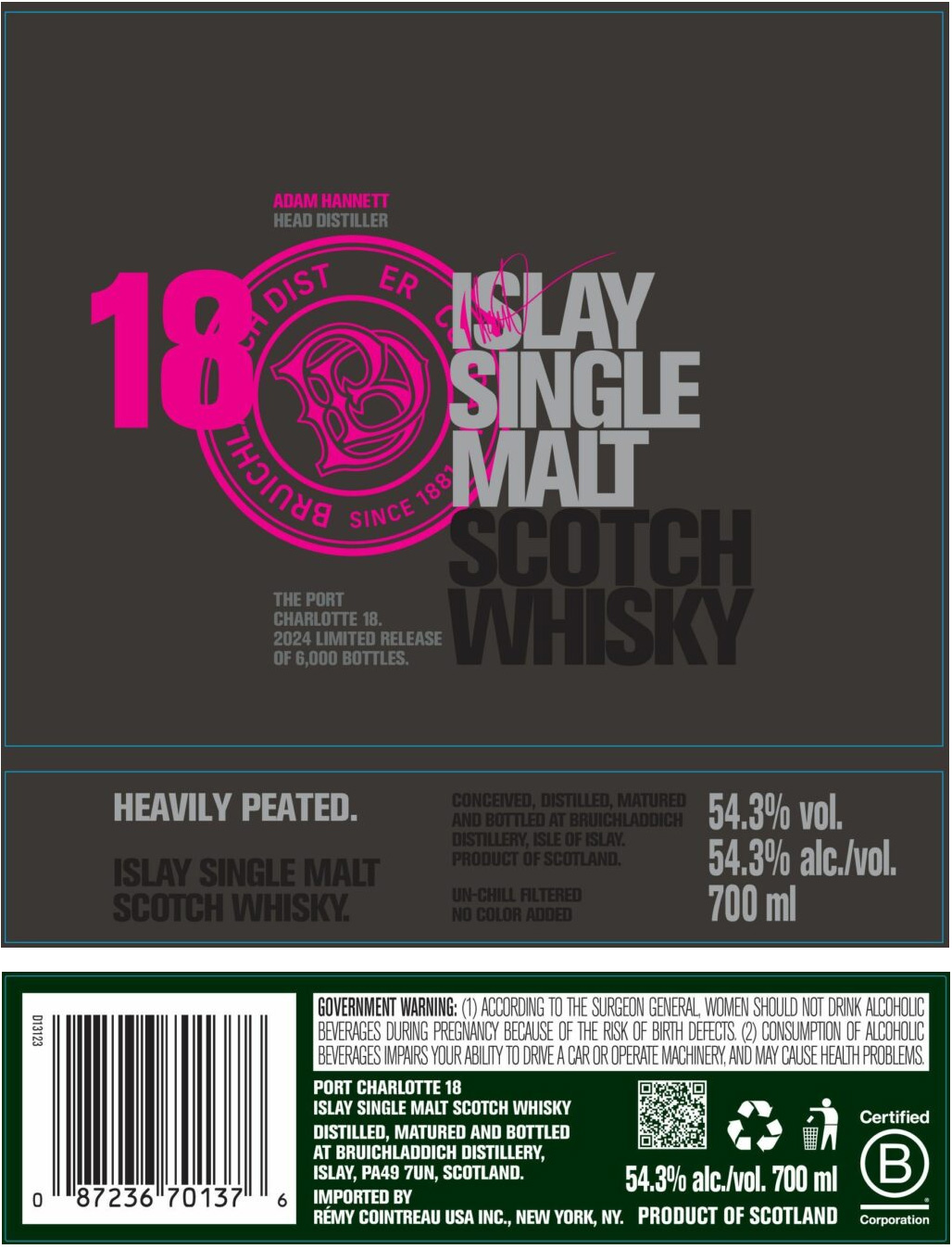 ポートシャーロット18年が2024年初頭にリリースされるかもしれない