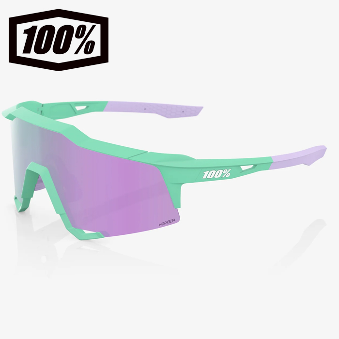 100% フレームレス サングラス 紫と青 100% フレームレス サングラス