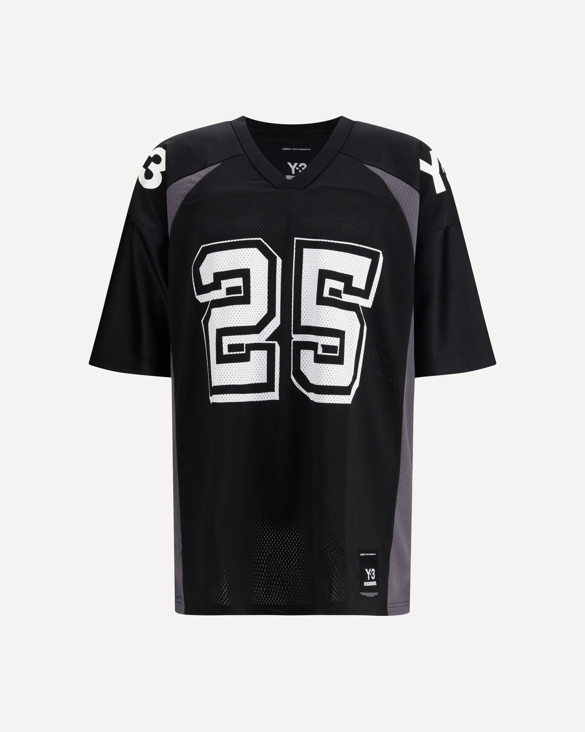 Y-3 Football Jersey T-shirt by Y-3 X NEIGHBORHOOD BLACK | Base Blu