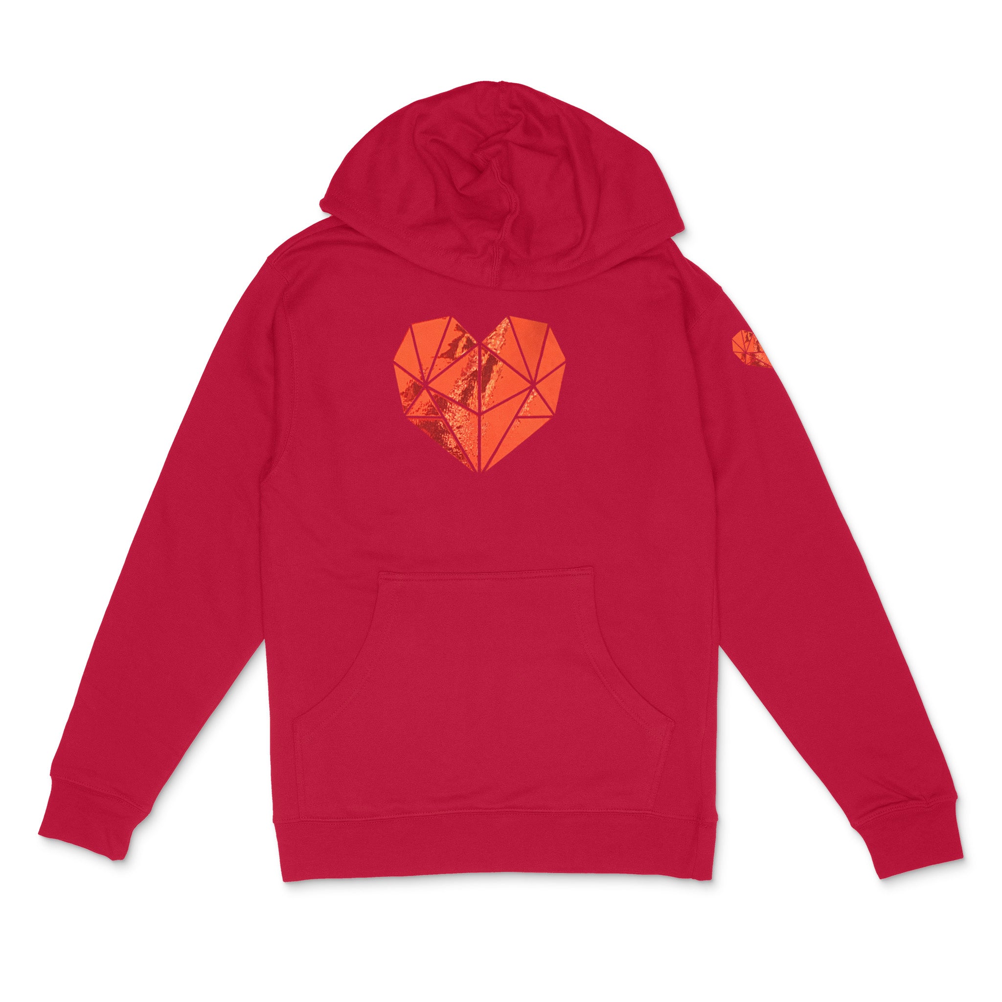 p(R)ojectR® Heart logo hoodie SS4500red-multiheartpearlholo.