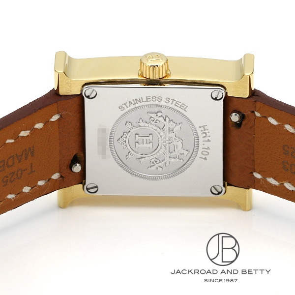 入手困難！HERMES Hウォッチ ミニ ブラウン レザーベルトゴールド 入手