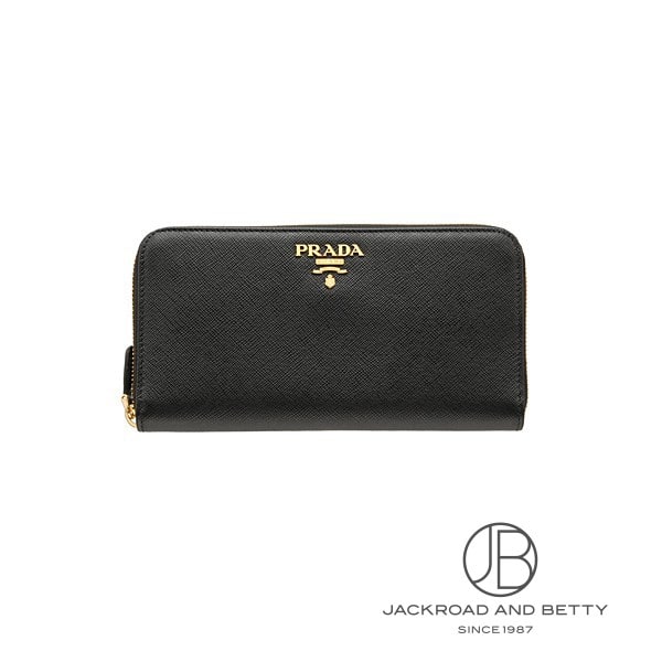 サフィアーノレザー ジップ アラウンド ウォレット 長財布 ネロ