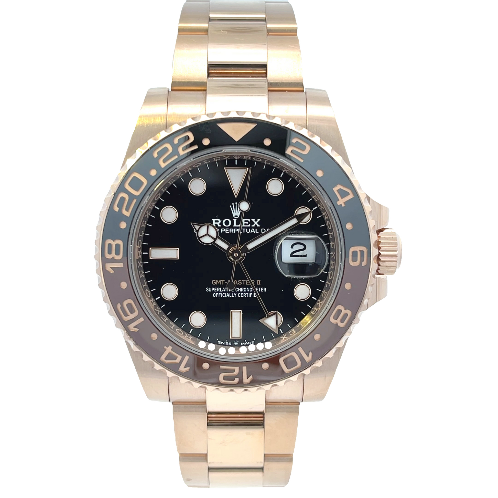 Rolex GMT Master II Everose Chocolate Ceramic 126715chnr - Beverly