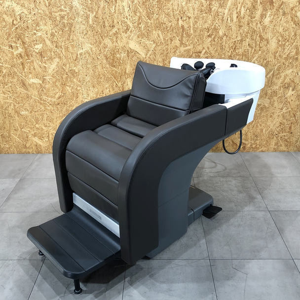 本日最終値引シャンプー台 TAKARA BELMONT希少な別注キャメル合成皮革