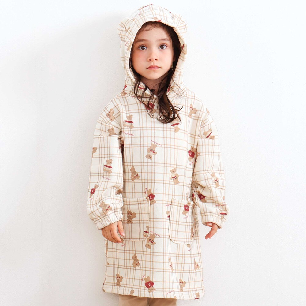 フモフモさん Mサイズ ギャザーたっぷりくまちゃんワンピース フモフモ