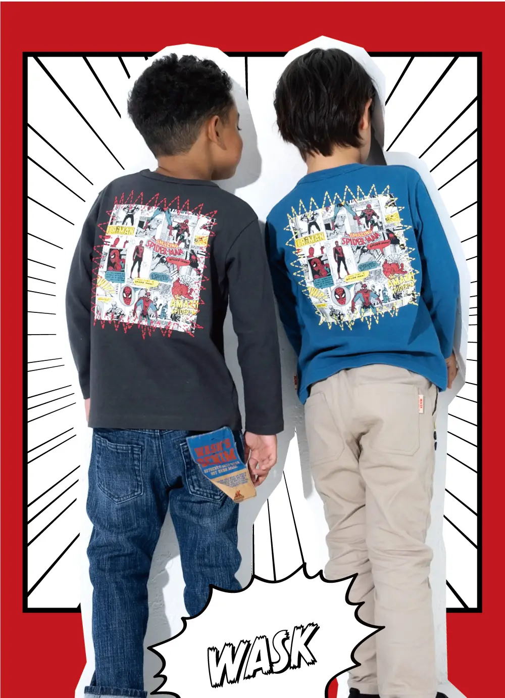 MARVELとWASKのペシャルアイテムが登場！｜ 子供服BeBe/SLAP SLIP 公式