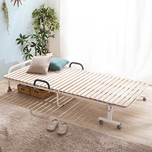 凹凸感を軽減した 折りたたみ桐すのこベッド (シングル)の詳細 | 日本