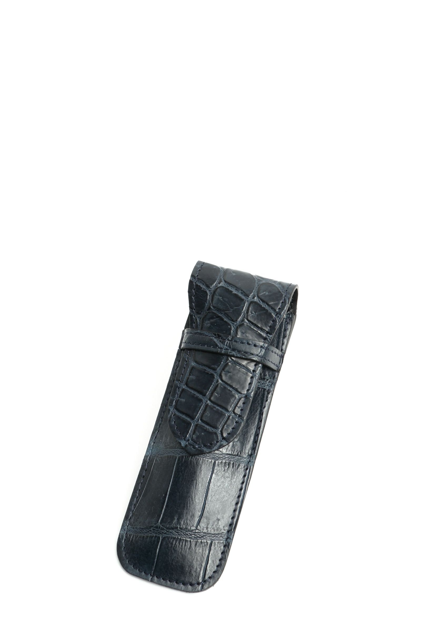 ZAO - 【最高級】 マットスモールクロコ (ポロサス) ペンケース