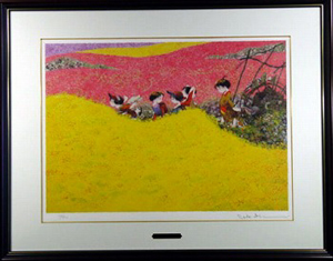 中島潔画伯作品「花かずら」 中島潔 花かずら | 絵画など美術品の販売