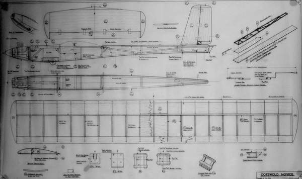 Ben Buckle NOVICE グライダーキット 50インチ Ben Buckle NOVICE