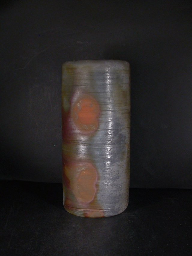 備前焼 登窯 備前焼物故作家 松笠 靖彦 窯変花入2 備前焼卸・小売 六べえ