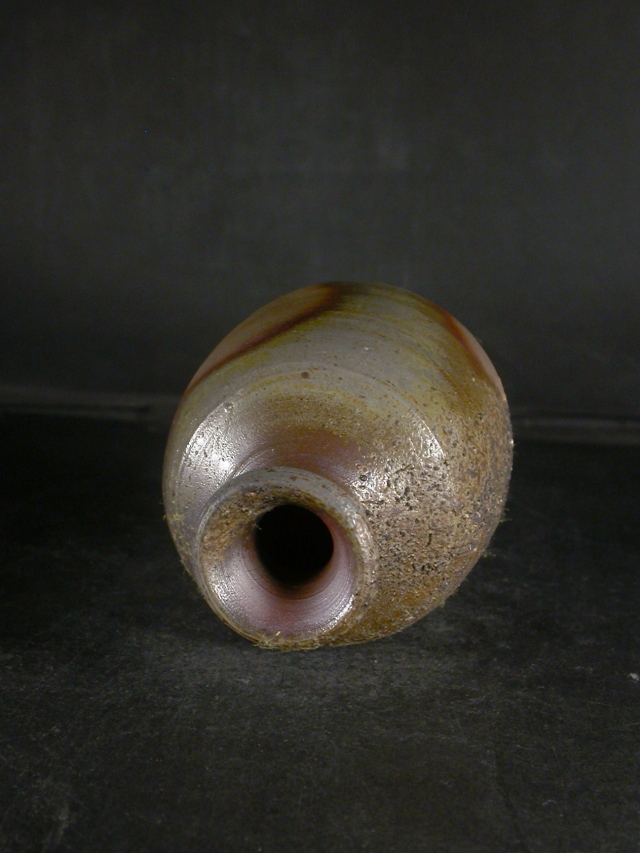 備前焼 登窯 備前焼中堅作家 大平 一誠 共箱付窯変徳利1 備前焼卸