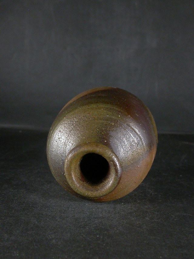 備前焼 登窯 岡山県無形文化財 故浦上 善次 四方桟盛蓋共箱付き桟切