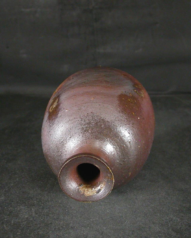 備前焼 登窯 備前焼人間国宝 伊勢崎 淳 共箱付桟切徳利6 備前焼卸