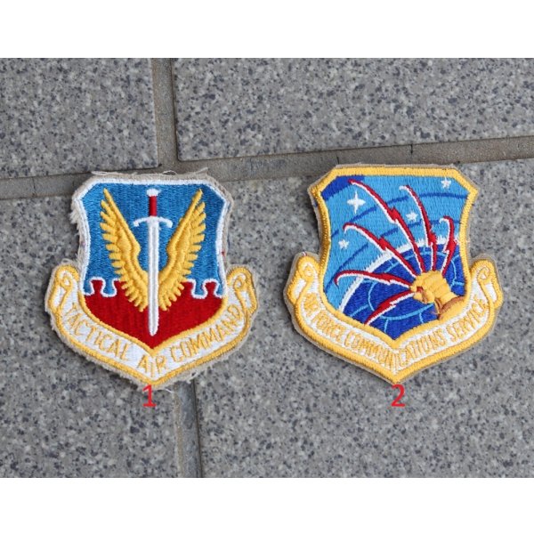 米軍 米空軍フルカラー部隊章カットエッジタイプ各種 新品