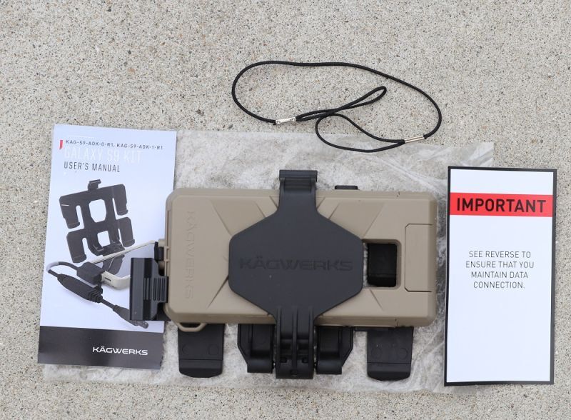 米軍放出カグワークス ギャラクシーS9用スマートフォンケースキット