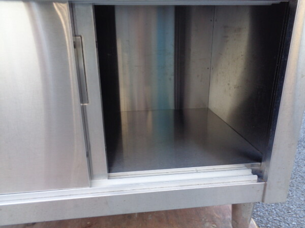 売約済み】◇中古品◇マルゼン ステンレス作業台／引き出し引き戸付き