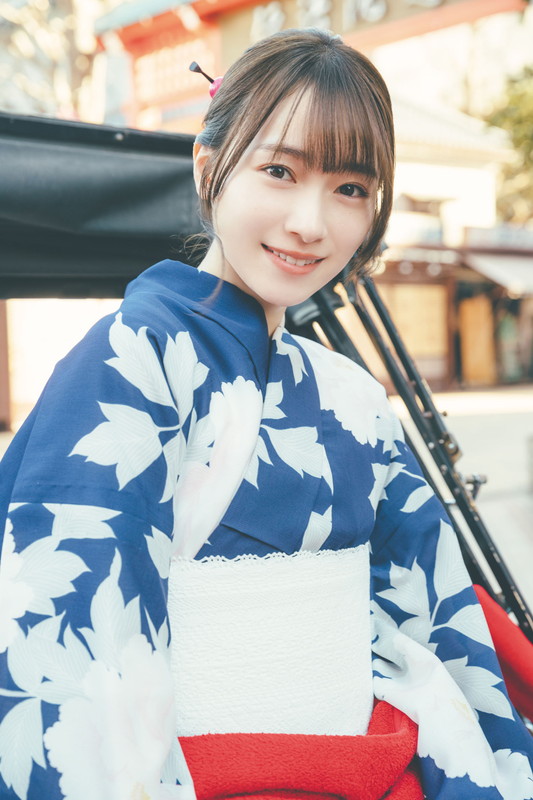 守屋麗奈（櫻坂46）1st写真集よりアザーカット3枚公開、浅草で浴衣／お