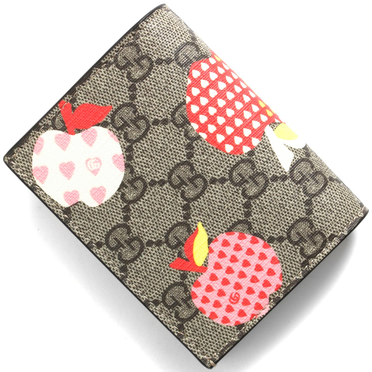 グッチ 二つ折り財布 財布 レディース GGスプリーム レ ポム アップル