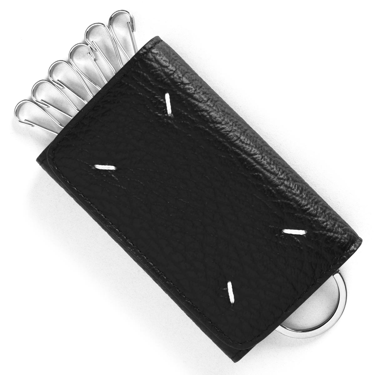 メゾンマルジェラ キーケース メンズ レディース ステッチ ブラック