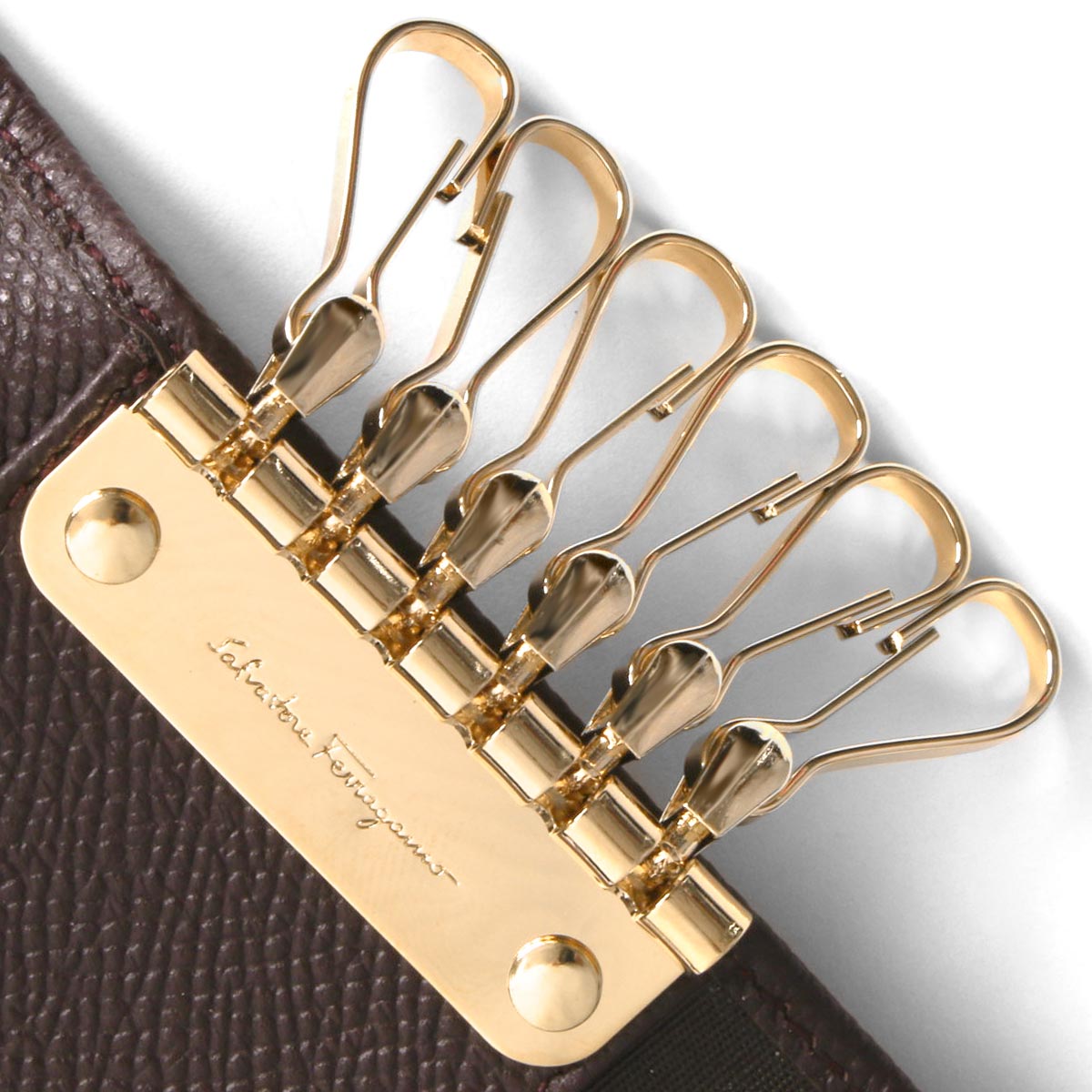 フェラガモ キーケース レディース ガンチーニ ガナッシュブラウン