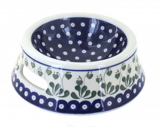 Blue Rose Polish Pottery | Alyce Dog Bowl